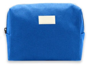 Trousse personnalisable 20x12 cm bio - Estelle Bleu roi